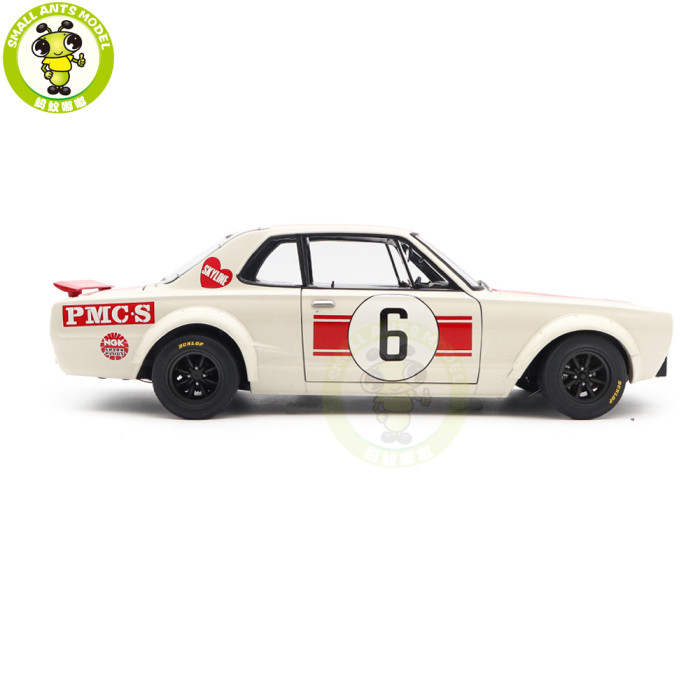 1/18 Nissan Skyline GT-R KPGC10 Racing 1971 Kunimitsu Takahashi #6 Japan GP Winner AUTOart 87176 Diecast Model Car Gifts For Friends