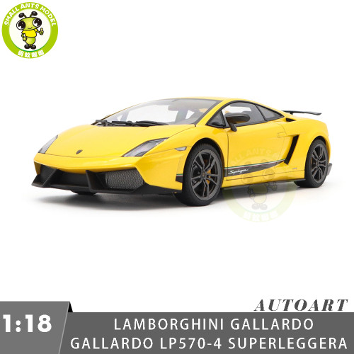 1/18 Lamborghini Gallardo LP570-4 Superleggera Autoart 74658 Yellow Diecast Model Car Gifts For Friends Father