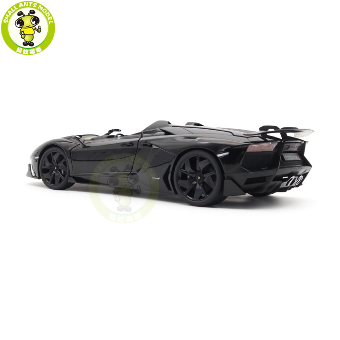 1/18 Lamborghini AVENTADOR J Autoart 74676 Black Diecast Model Car Gifts For Friends Father