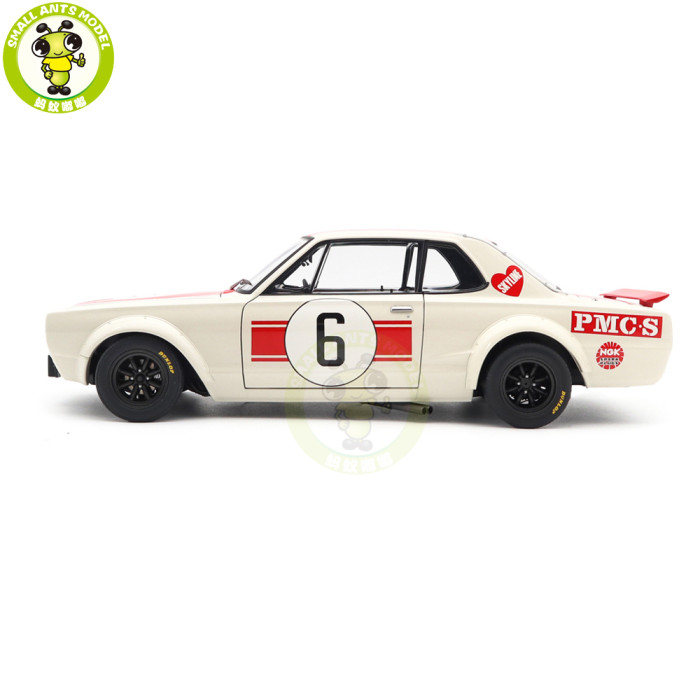 1/18 Nissan Skyline GT-R KPGC10 Racing 1971 Kunimitsu Takahashi #6 Japan GP Winner AUTOart 87176 Diecast Model Car Gifts For Friends