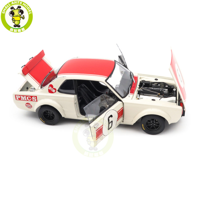 1/18 Nissan Skyline GT-R KPGC10 Racing 1971 Kunimitsu Takahashi #6 Japan GP Winner AUTOart 87176 Diecast Model Car Gifts For Friends