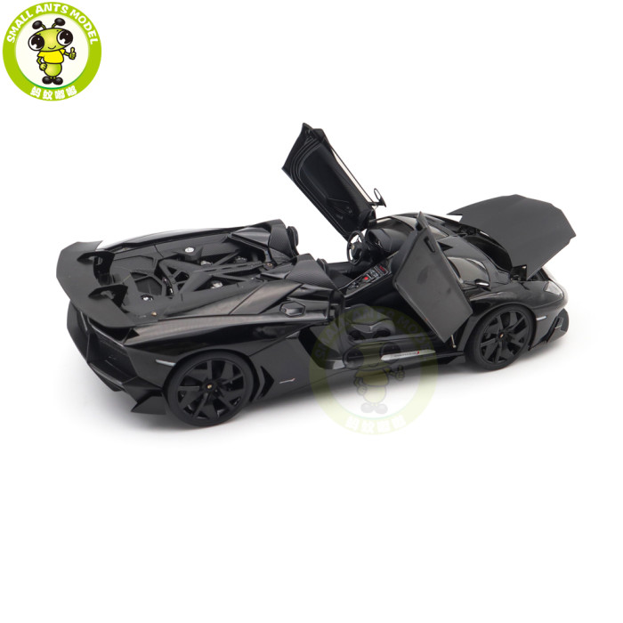 1/18 Lamborghini AVENTADOR J Autoart 74676 Black Diecast Model Car Gifts For Friends Father
