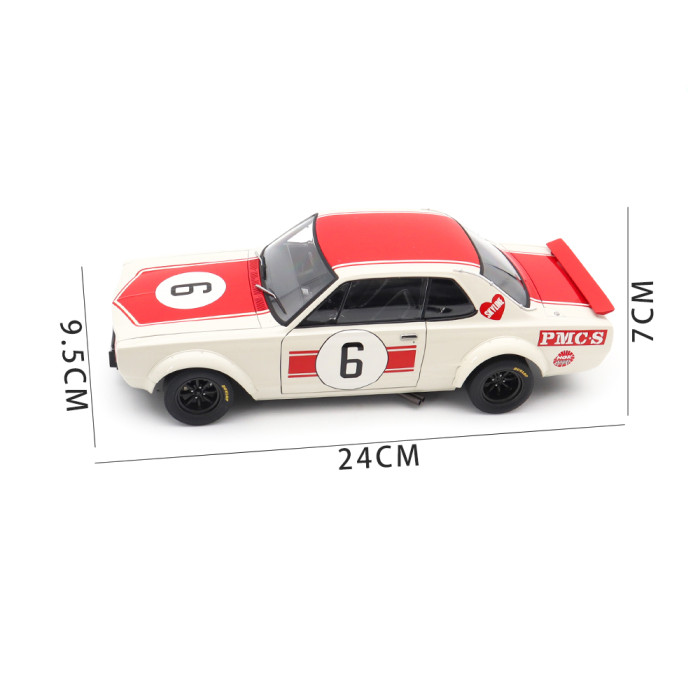 1/18 Nissan Skyline GT-R KPGC10 Racing 1971 Kunimitsu Takahashi #6 Japan GP Winner AUTOart 87176 Diecast Model Car Gifts For Friends