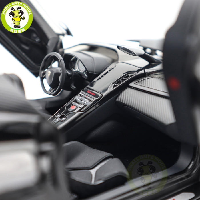 1/18 Lamborghini AVENTADOR J Autoart 74676 Black Diecast Model Car Gifts For Friends Father