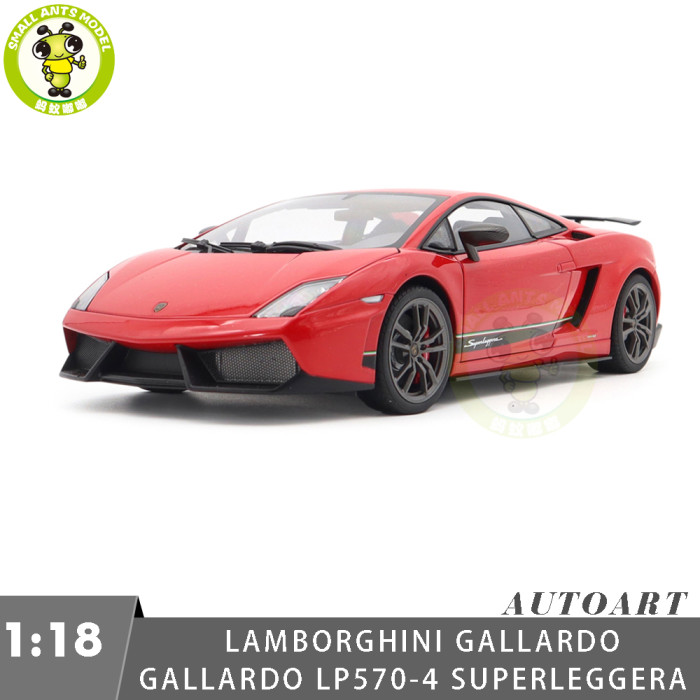 1/18 Lamborghini Gallardo LP570-4 Superleggera Autoart 74655 Red Diecast Model Car Gifts For Friends Father