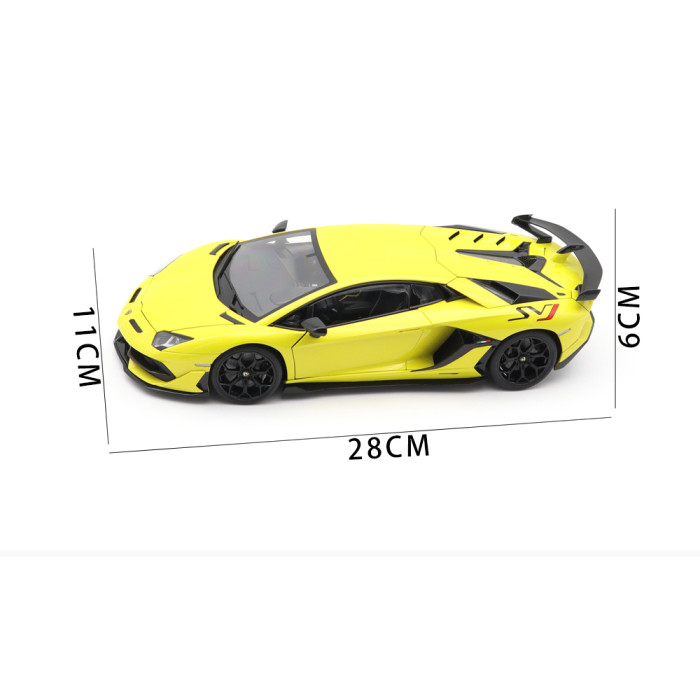 1/18 Lamborghini AVENTADOR SVJ Autoart 79175 Giallo Tenerife / Pearl Yellow Model Car Gifts For Friends Father