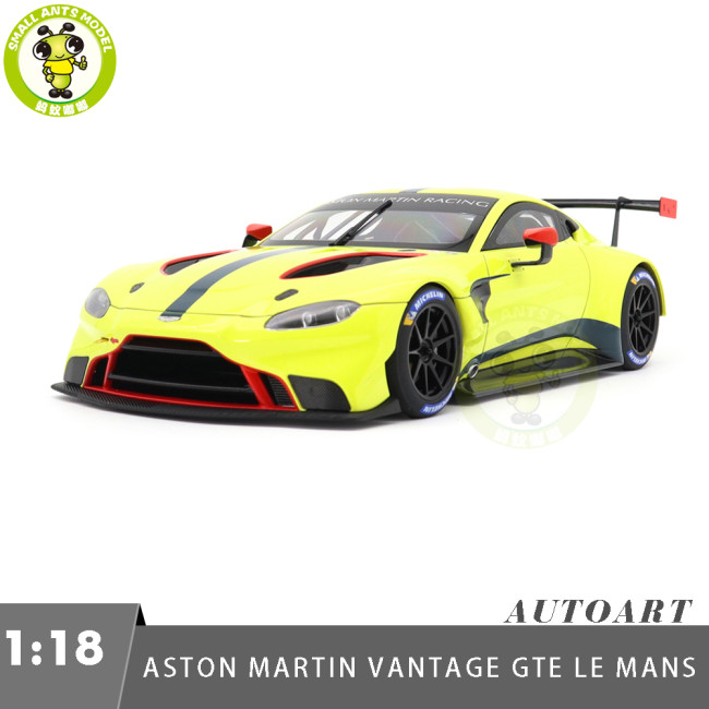 1/18 Aston Martin Vantage GTE LE MANS PRO 2018 Presentation Car Autoart 81807 Green With Stripes / Accents Diecast Model Car Gifts For Friends Father
