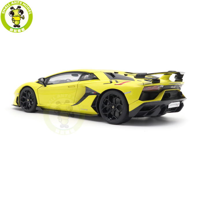 1/18 Lamborghini AVENTADOR SVJ Autoart 79175 Giallo Tenerife / Pearl Yellow Model Car Gifts For Friends Father