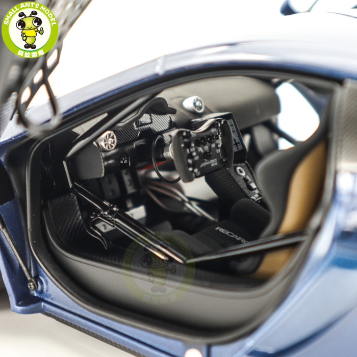 1/18 McLaren 12C GT3 Autoart 81344 Azure Blue Model Toy Car Gifts For Father Friends