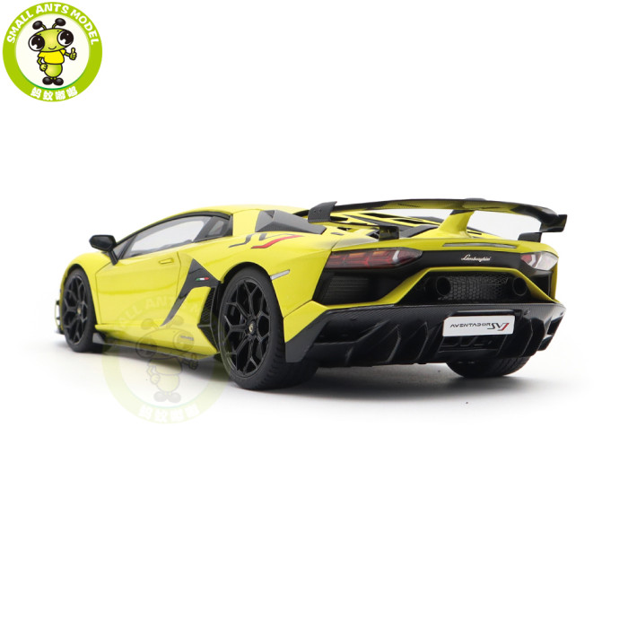 1/18 Lamborghini AVENTADOR SVJ Autoart 79175 Giallo Tenerife / Pearl Yellow Model Car Gifts For Friends Father