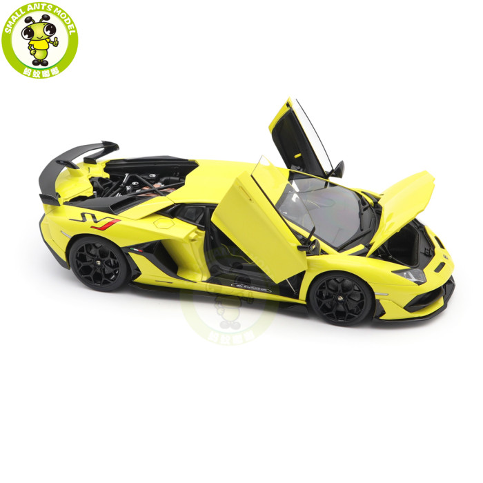 1/18 Lamborghini AVENTADOR SVJ Autoart 79175 Giallo Tenerife / Pearl Yellow Model Car Gifts For Friends Father
