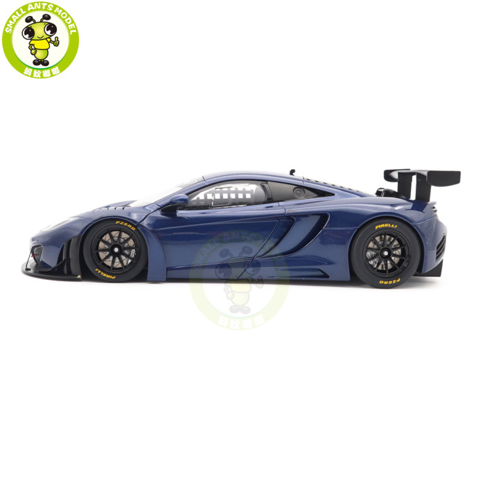1/18 McLaren 12C GT3 Autoart 81344 Azure Blue Model Toy Car Gifts For Father Friends