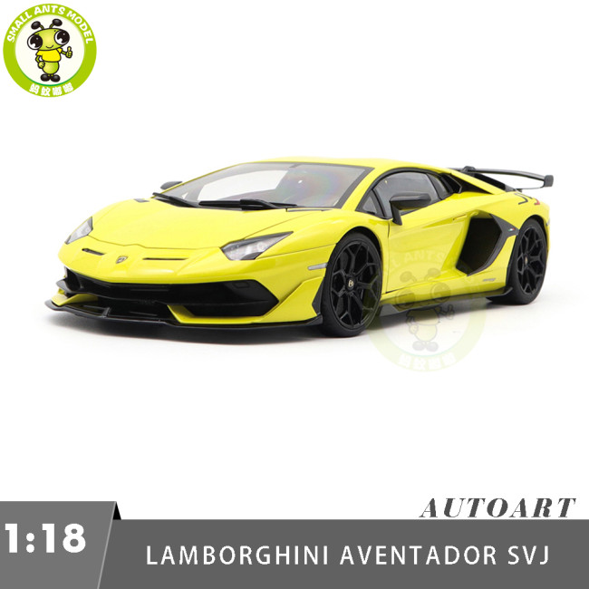 1/18 Lamborghini AVENTADOR SVJ Autoart 79175 Giallo Tenerife / Pearl Yellow Model Car Gifts For Friends Father