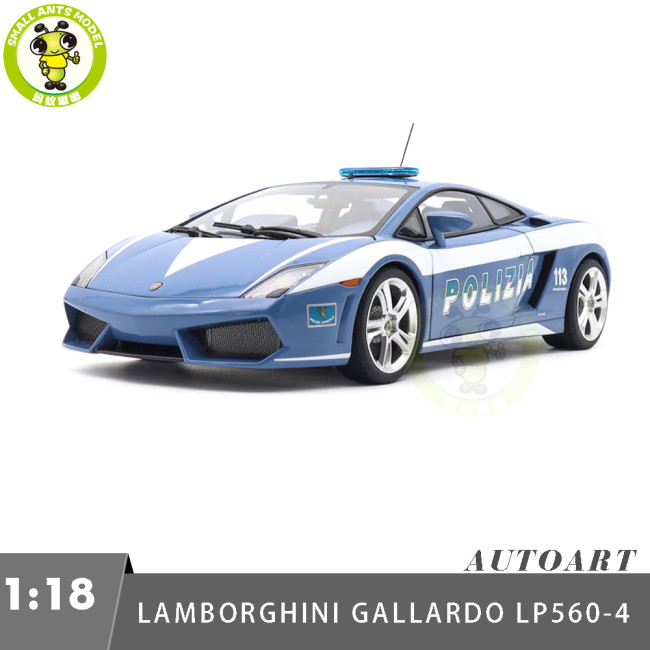 1/18 Lamborghini Gallardo LP560-4 Police Car Autoart 74599 Diecast Model Car Gifts For Friends Father