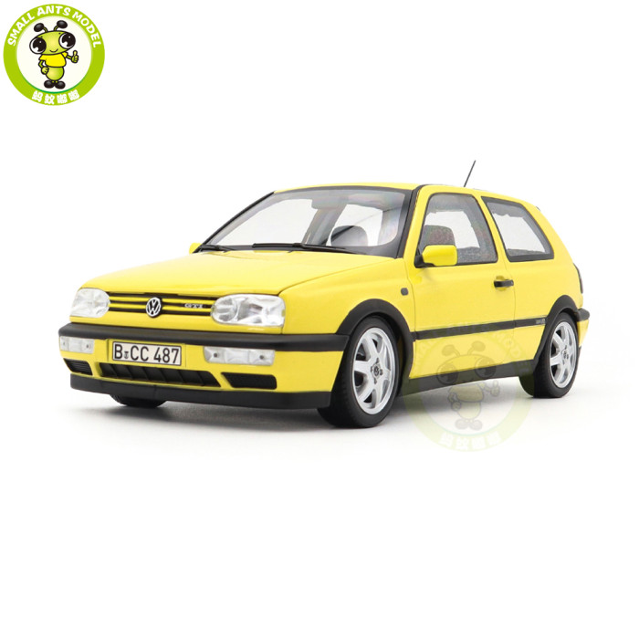 1/18 VW Volkswagen Golf GTI 1994 Norev 188507 Color Concept Yellow Diecast Model Toys Car Boys Girls Gifts