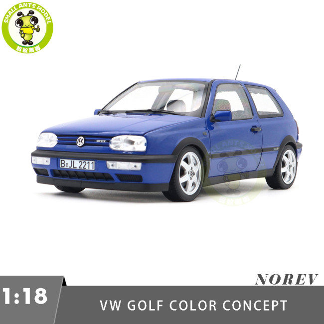 1/18 VW Volkswagen Golf GTI 1994 Norev 188506 Color Concept Jazz Blue Diecast Model Toys Car Boys Girls Gifts