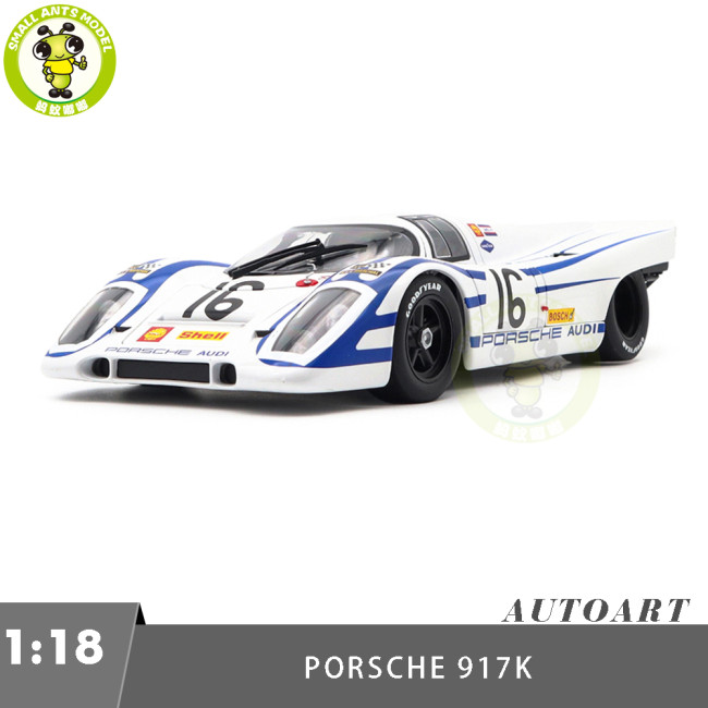 1/18 Porsche 917K 12HRS SEBRING 1970 ELFORD/AHRENS #16 AUTOart 87086 Diecast Model Toy Car Gifts For Friends Father