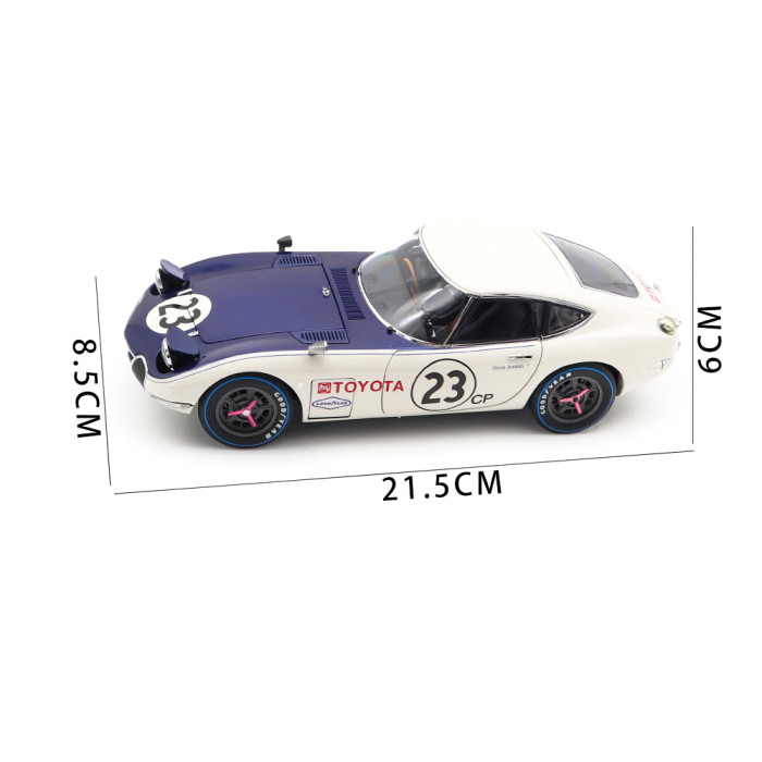 1/18 AUTOart 86815 Toyota 2000 GT SCCA 1968 #23 Diecast Model Toy Car Gifts For Friends Father
