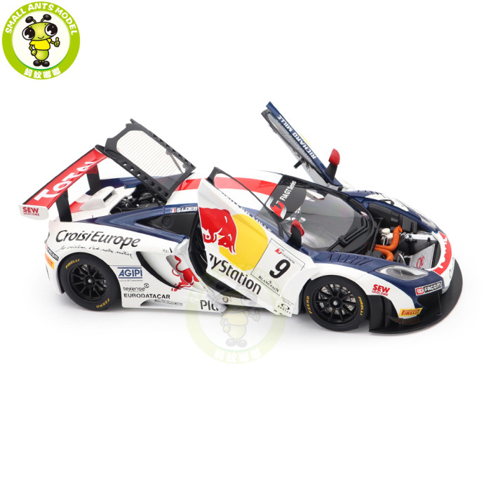 1/18 McLaren 12C GT3 Red Bull S.LOEB / A.PARENTE #9 Autoart 81342 Diecast Model Toy Car Gifts For Father Friends