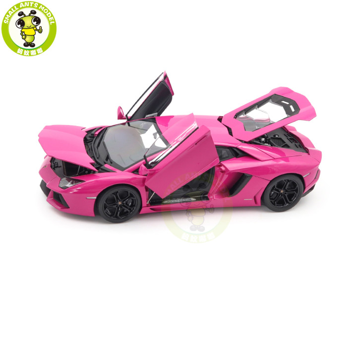 1/18 Lamborghini AVENTADOR LP700-4 Autoart 74660 Pink Diecast Model Car Gifts For Friends Father