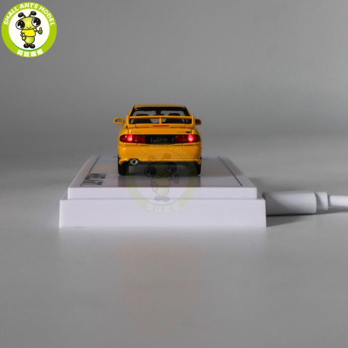 1/64 Whelart Mitsubishi Lancer Evolution III EVO 3 Lighting Function Diecast Model Toy Car Gifts For Friends