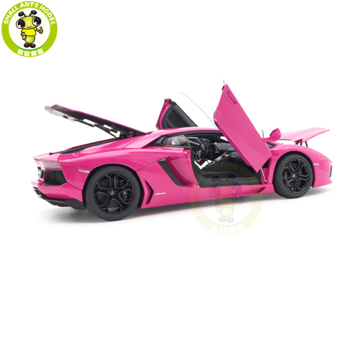 1/18 Lamborghini AVENTADOR LP700-4 Autoart 74660 Pink Diecast Model Car Gifts For Friends Father