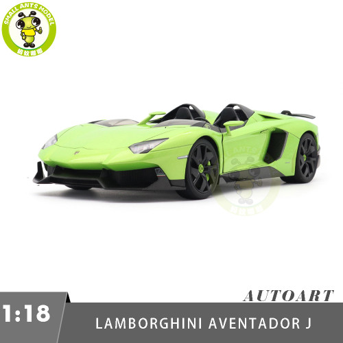 1/18 Lamborghini AVENTADOR J Autoart 74677 Green Diecast Model Car Gifts For Friends Father