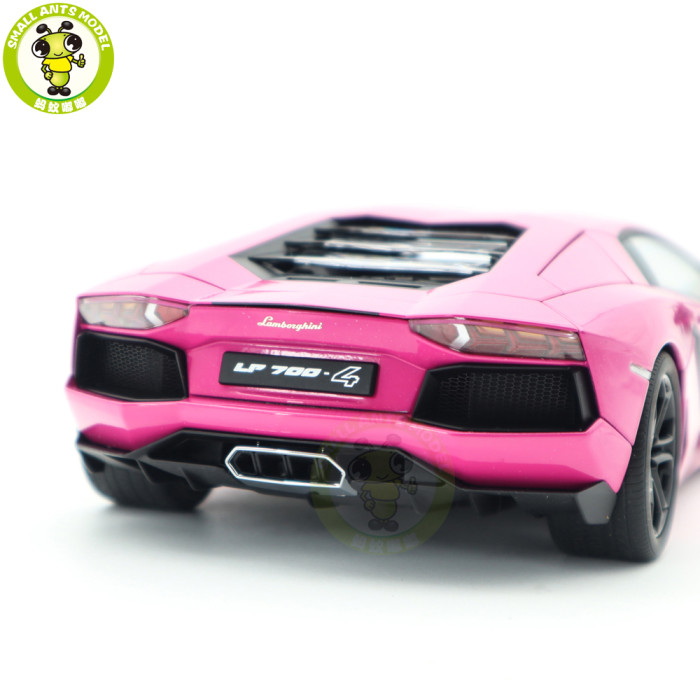 1/18 Lamborghini AVENTADOR LP700-4 Autoart 74660 Pink Diecast Model Car Gifts For Friends Father