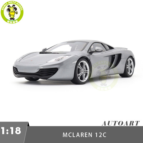 1/18 McLaren MP4-12C 12C Autoart 76007 Silver Model Toy Car Gifts For Father Friends