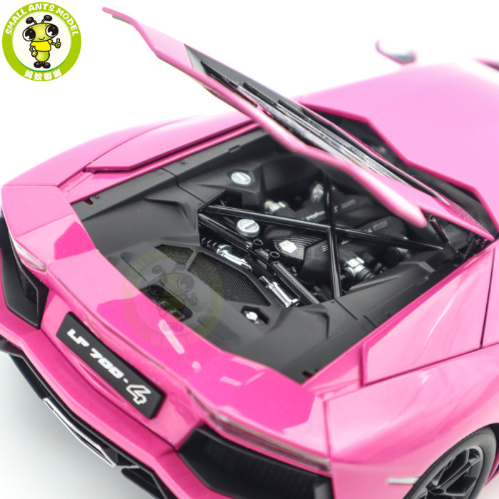 1/18 Lamborghini AVENTADOR LP700-4 Autoart 74660 Pink Diecast Model Car Gifts For Friends Father