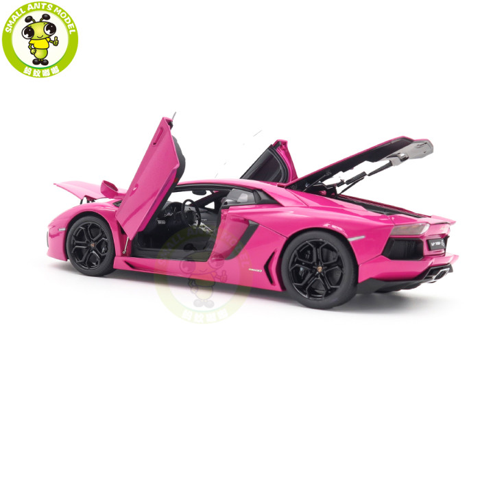1/18 Lamborghini AVENTADOR LP700-4 Autoart 74660 Pink Diecast Model Car Gifts For Friends Father