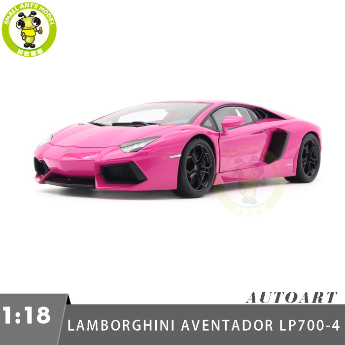 1/18 Lamborghini AVENTADOR LP700-4 Autoart 74660 Pink Diecast Model Car Gifts For Friends Father