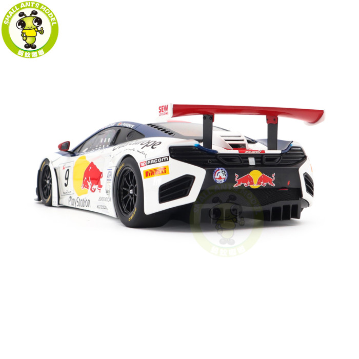 1/18 McLaren 12C GT3 Red Bull S.LOEB / A.PARENTE #9 Autoart 81342 Diecast Model Toy Car Gifts For Father Friends