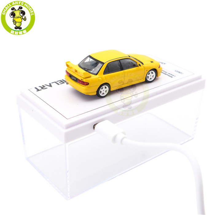 1/64 Whelart Mitsubishi Lancer Evolution III EVO 3 Lighting Function Diecast Model Toy Car Gifts For Friends
