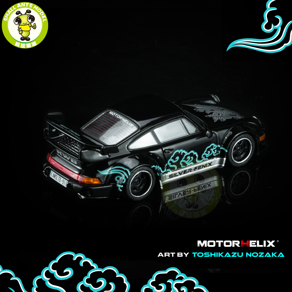 Pre-order 1/64 RWB Porsche 964 Silver‑Fenix Motorhelix Diecast