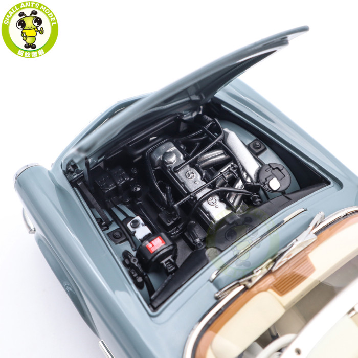 1/18 Mercedes Benz 230 SL 1963 W113 Norev 183992 Horizon Blue Diecast Model Toys Car Gifts For Father Friends