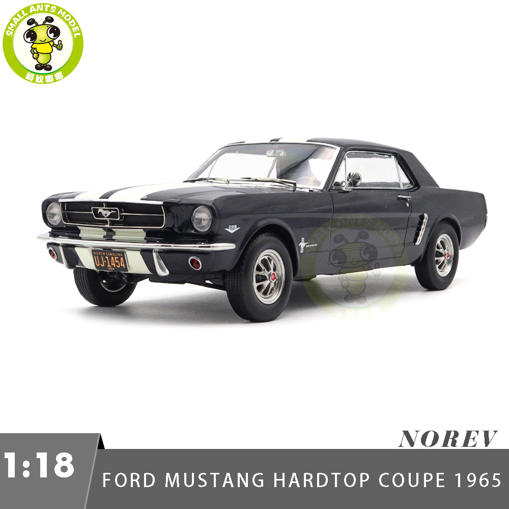 1/18 Ford Mustang Hardtop Coupe 1965 Norev 182805 Nightmist Blue