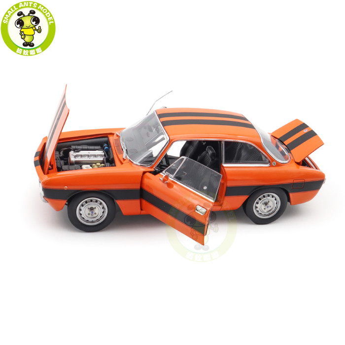 1/18 Alfa Romeo 2000 GTV 1973 Norev 187918 Orange Diecast Model Toys Car Gifts For Father Friends