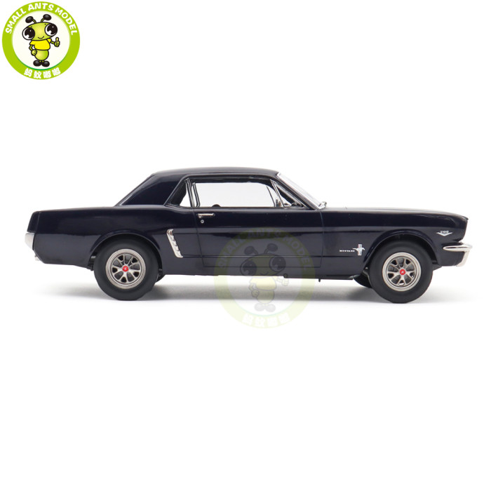 1/18 Ford Mustang Hardtop Coupe 1965 Norev 182805 Nightmist Blue Metallic Diecast Model Toy Car Gifts For Friends Father