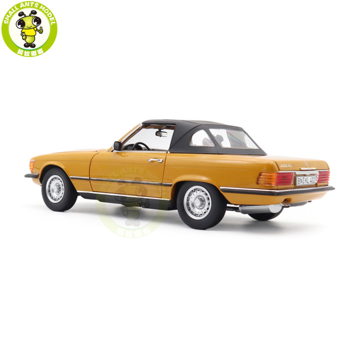 1/18 Mercedes Benz 450 SL 1975 R107 Norev 183350 Cayenne Orange Diecast Model Toys Car Gifts For Father Friends