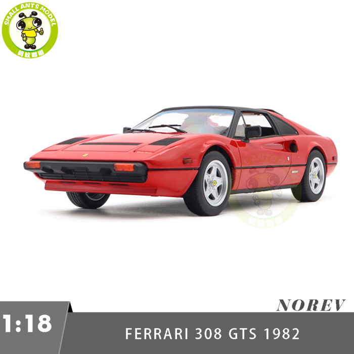 1/18 Ferrari 308 GTS 1982 Norev 187930 Red Diecast Model Toys Car Gifts For Father Friends