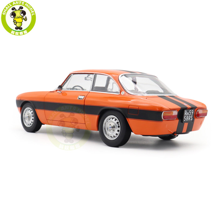 1/18 Alfa Romeo 2000 GTV 1973 Norev 187918 Orange Diecast Model Toys Car Gifts For Father Friends