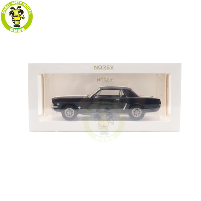 1/18 Ford Mustang Hardtop Coupe 1965 Norev 182805 Nightmist Blue Metallic Diecast Model Toy Car Gifts For Friends Father