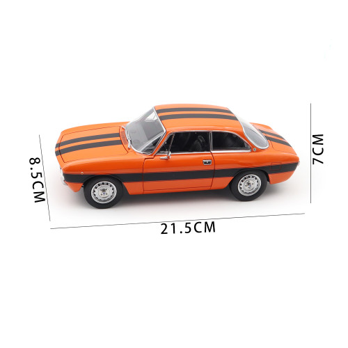1/18 Alfa Romeo 2000 GTV 1973 Norev 187918 Orange Diecast Model Toys Car Gifts For Father Friends