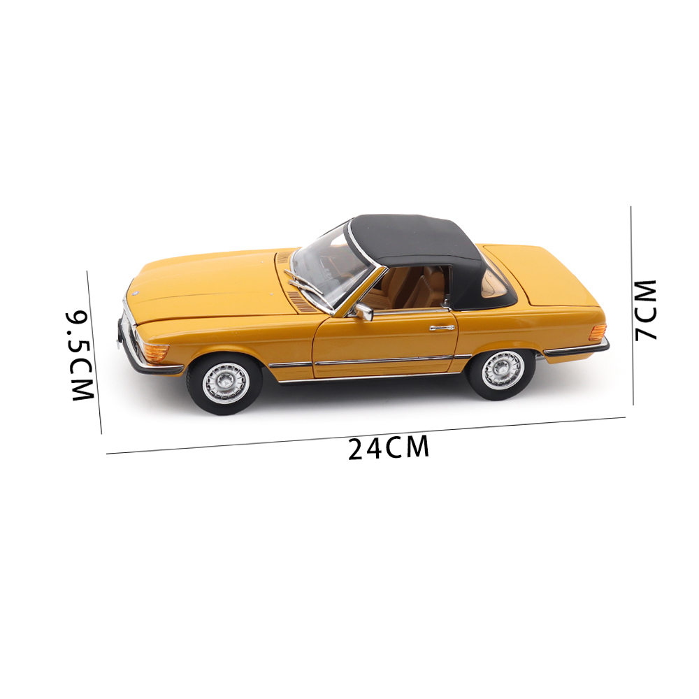 1/18 Mercedes Benz 450 SL 1975 R107 Norev 183350 Cayenne Orange