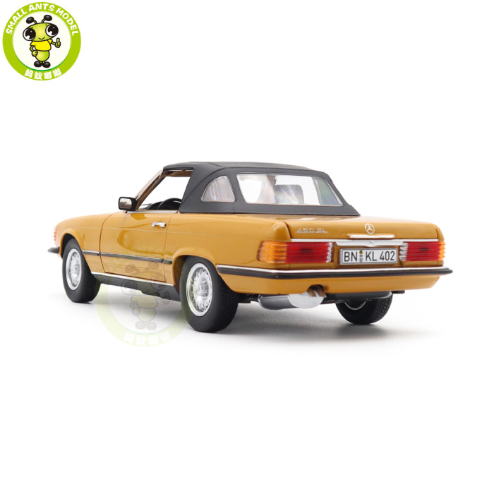 1/18 Mercedes Benz 450 SL 1975 R107 Norev 183350 Cayenne Orange Diecast Model Toys Car Gifts For Father Friends