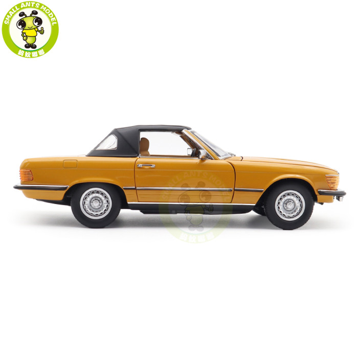 1/18 Mercedes Benz 450 SL 1975 R107 Norev 183350 Cayenne Orange Diecast Model Toys Car Gifts For Father Friends