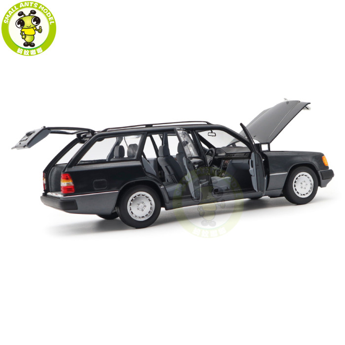 1/18 Mercedes Benz 300 DT-Model S124 1990 Norev 183960 Blueblack Metallic Diecast Model Toys Car Gifts For Father Friends