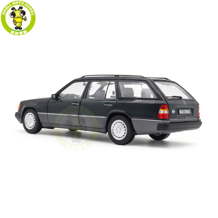 1/18 Mercedes Benz 300 DT-Model S124 1990 Norev 183960 Blueblack Metallic Diecast Model Toys Car Gifts For Father Friends