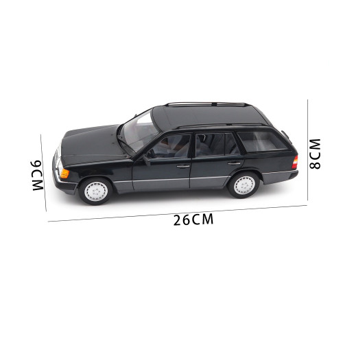 1/18 Mercedes Benz 300 DT-Model S124 1990 Norev 183960 Blueblack Metallic Diecast Model Toys Car Gifts For Father Friends